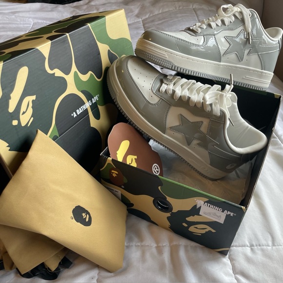 PATENT GREY BAPESTA - Picture 3 of 3